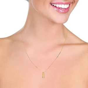 0.25 Carat 14K Solid Yellow Gold Necklace Natural 0.25 Carat Diamond