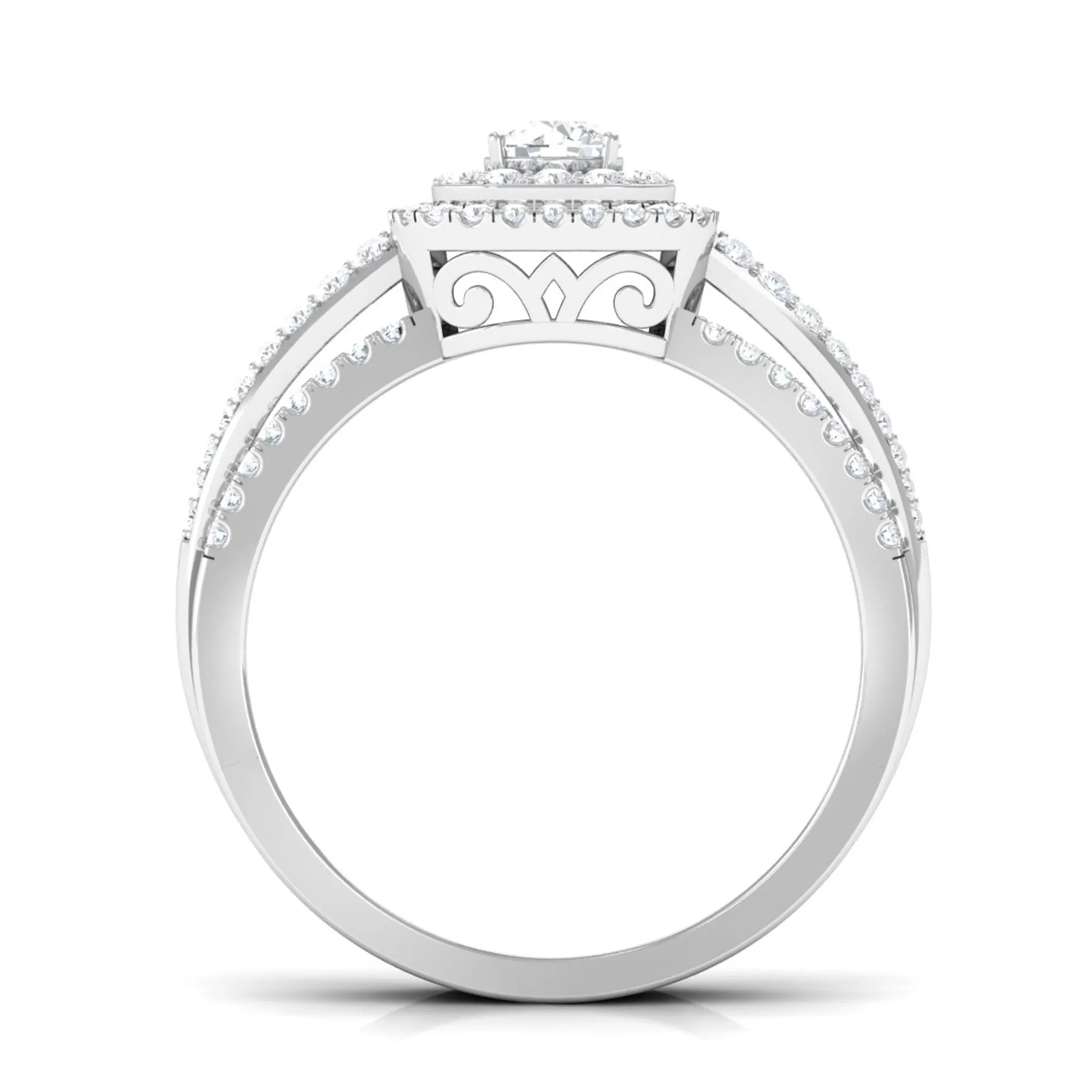 1 CT Statement Diamond Engagement Ring