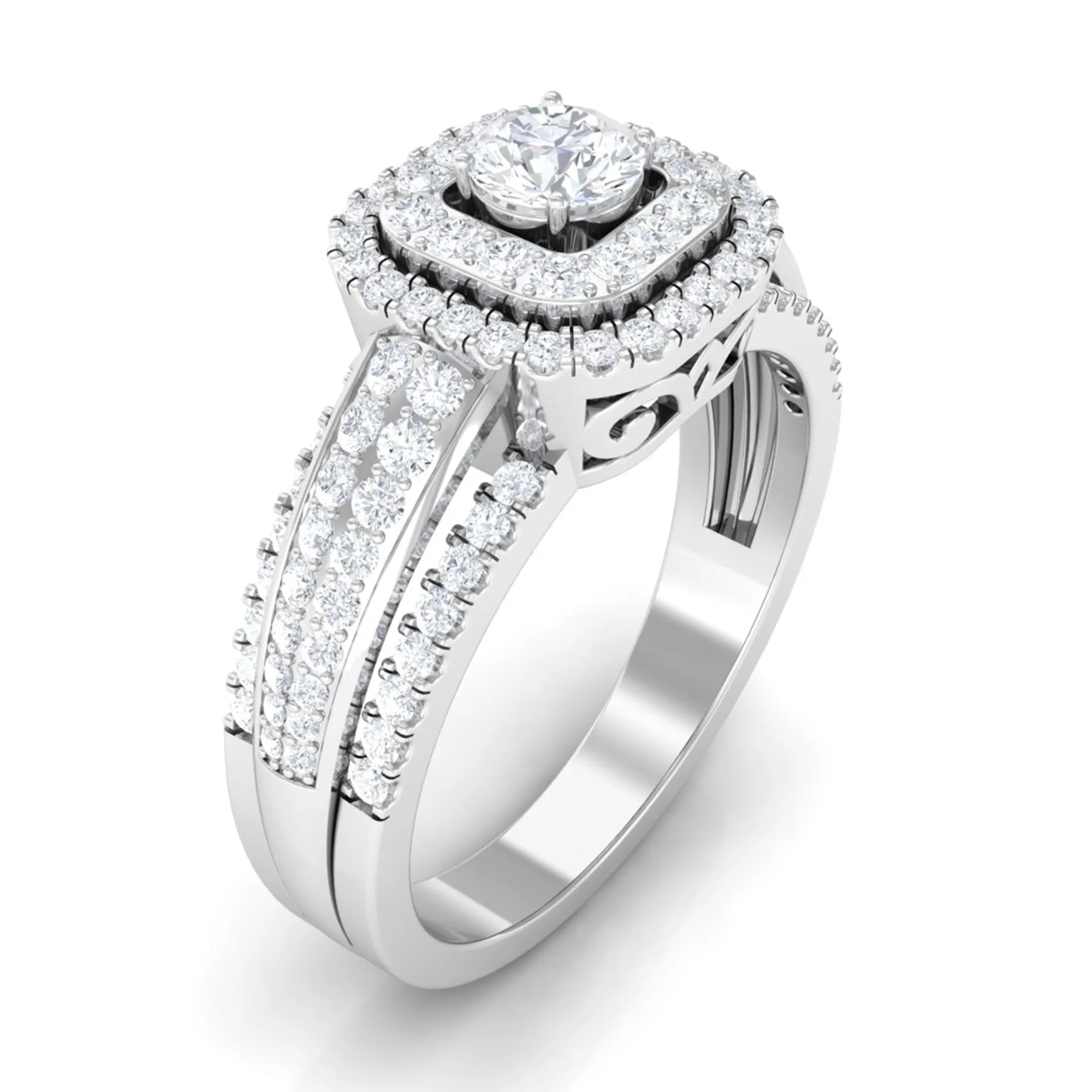 1 CT Statement Diamond Engagement Ring