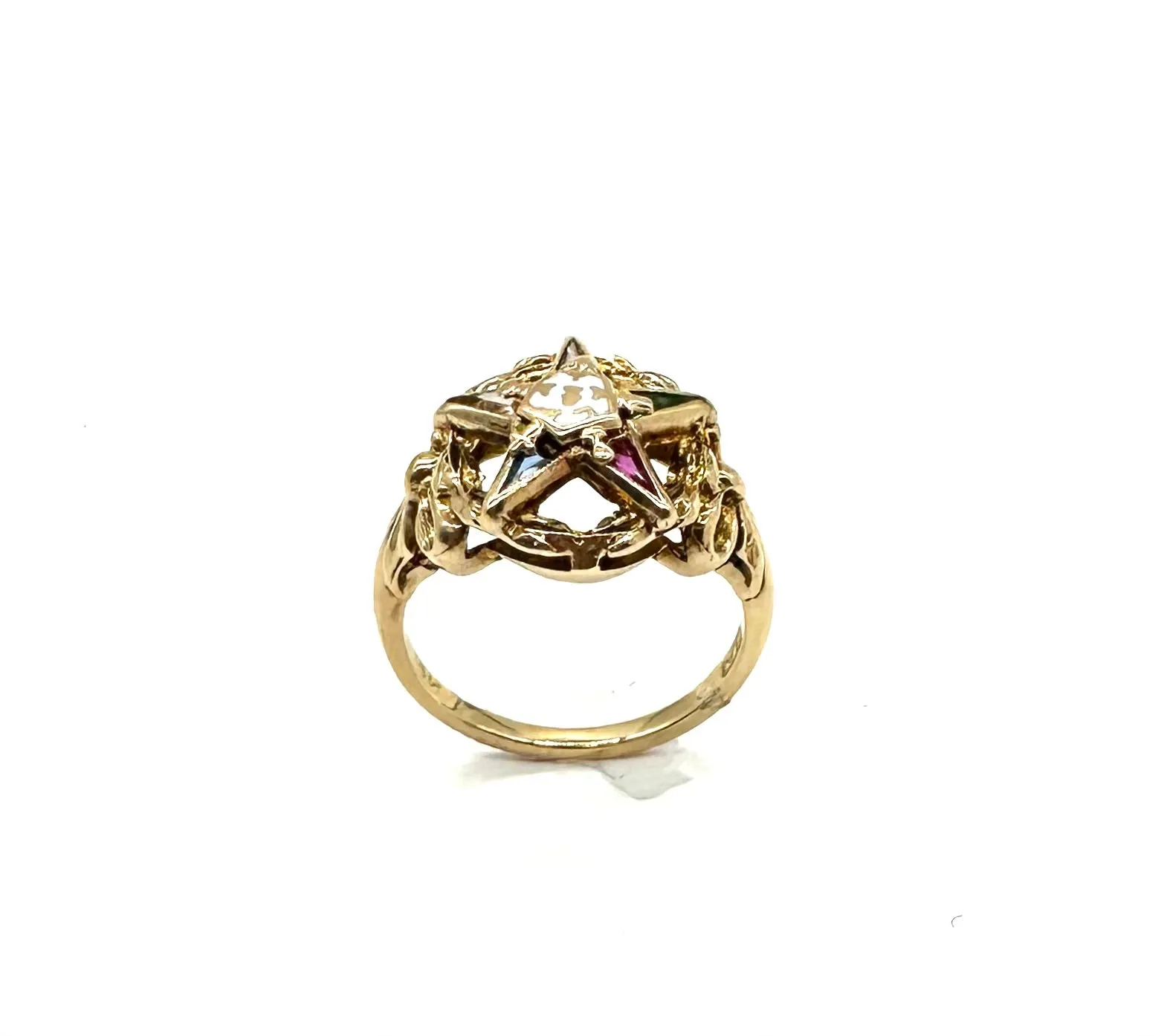 10k Gold Eastern Star Ring