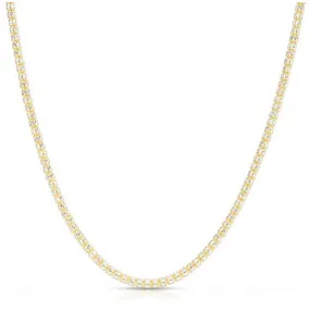 14k Diamond-Cut Fancy Ice Chain, 18"