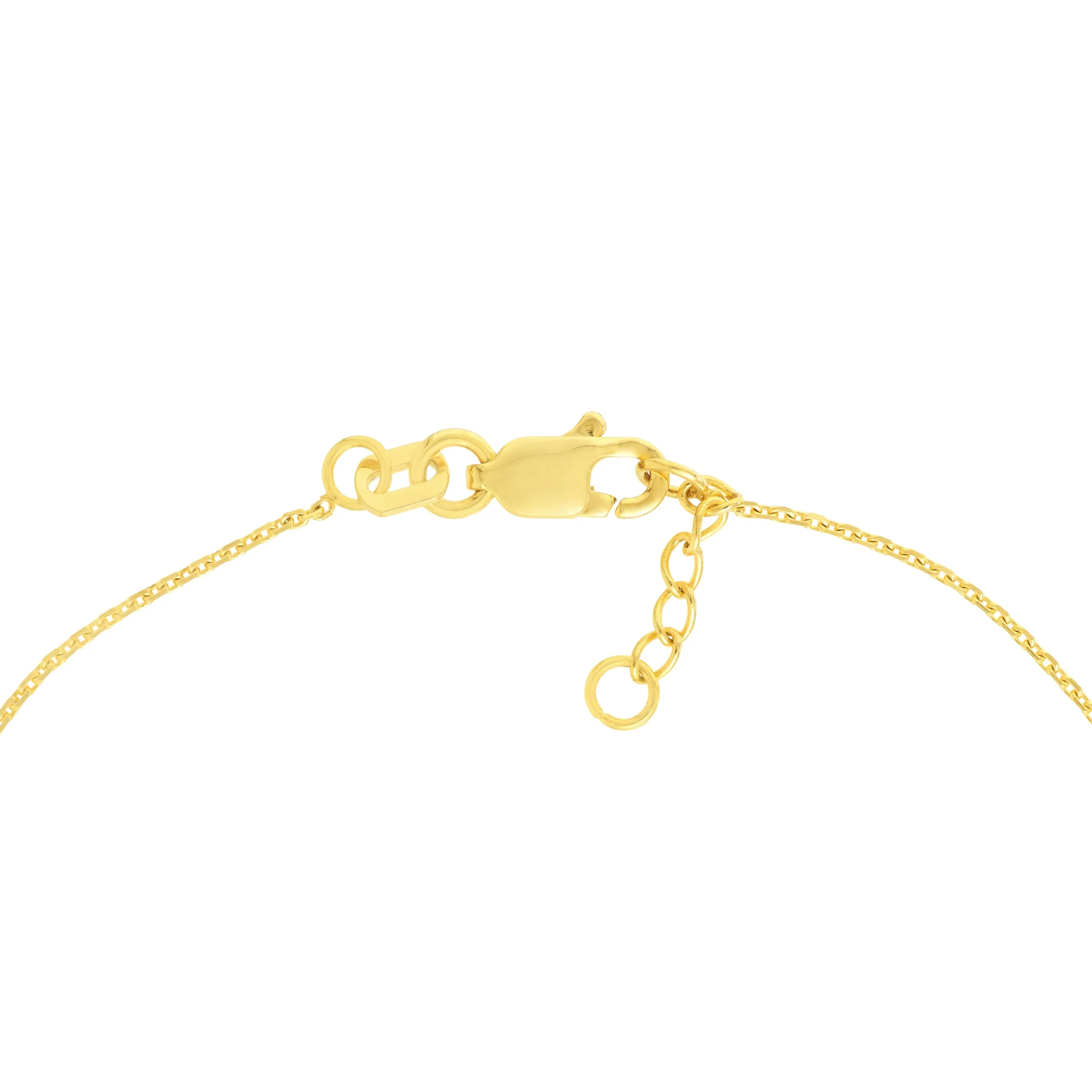 14K Solid Yellow Gold Circle Bracelet