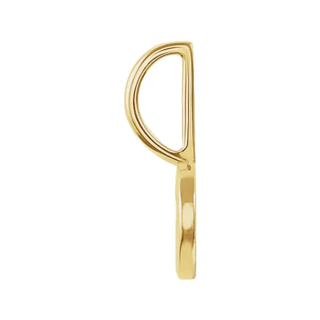 14K Yellow Gold "XO" Pendant/Charm