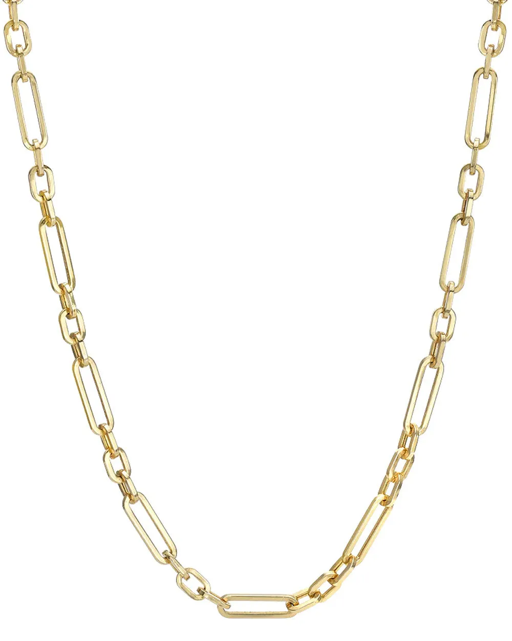 14k Yellow Gold Watch Chain Necklace