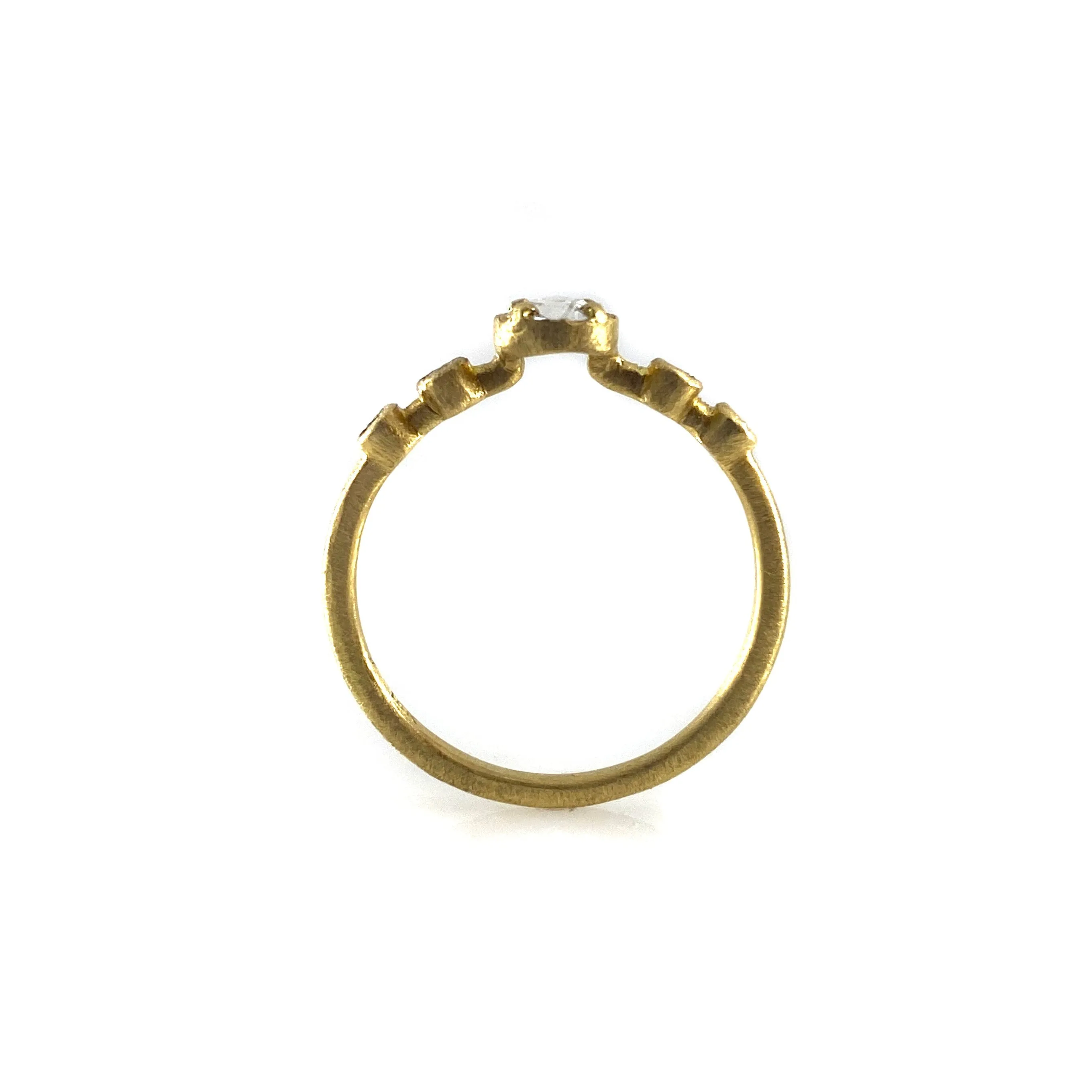 18k Gold and Diamond Ring