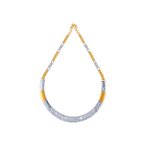 18KT (750) Yellow Gold  And Diamond Necklace For Women