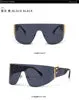 2023 Irregular Square Sun glasses Classic Punk Oversized Personality F sunglasses rimless one piece sunglasses