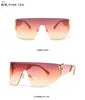 2023 Irregular Square Sun glasses Classic Punk Oversized Personality F sunglasses rimless one piece sunglasses