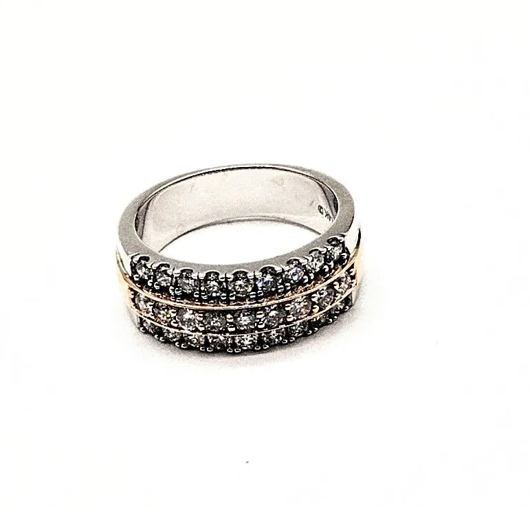 3 ROW DIAMOND BAND