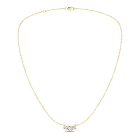 3-Stone Diamond Necklace