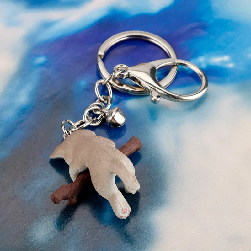 3D cat keychain cute key ring for women cat key chain key holder