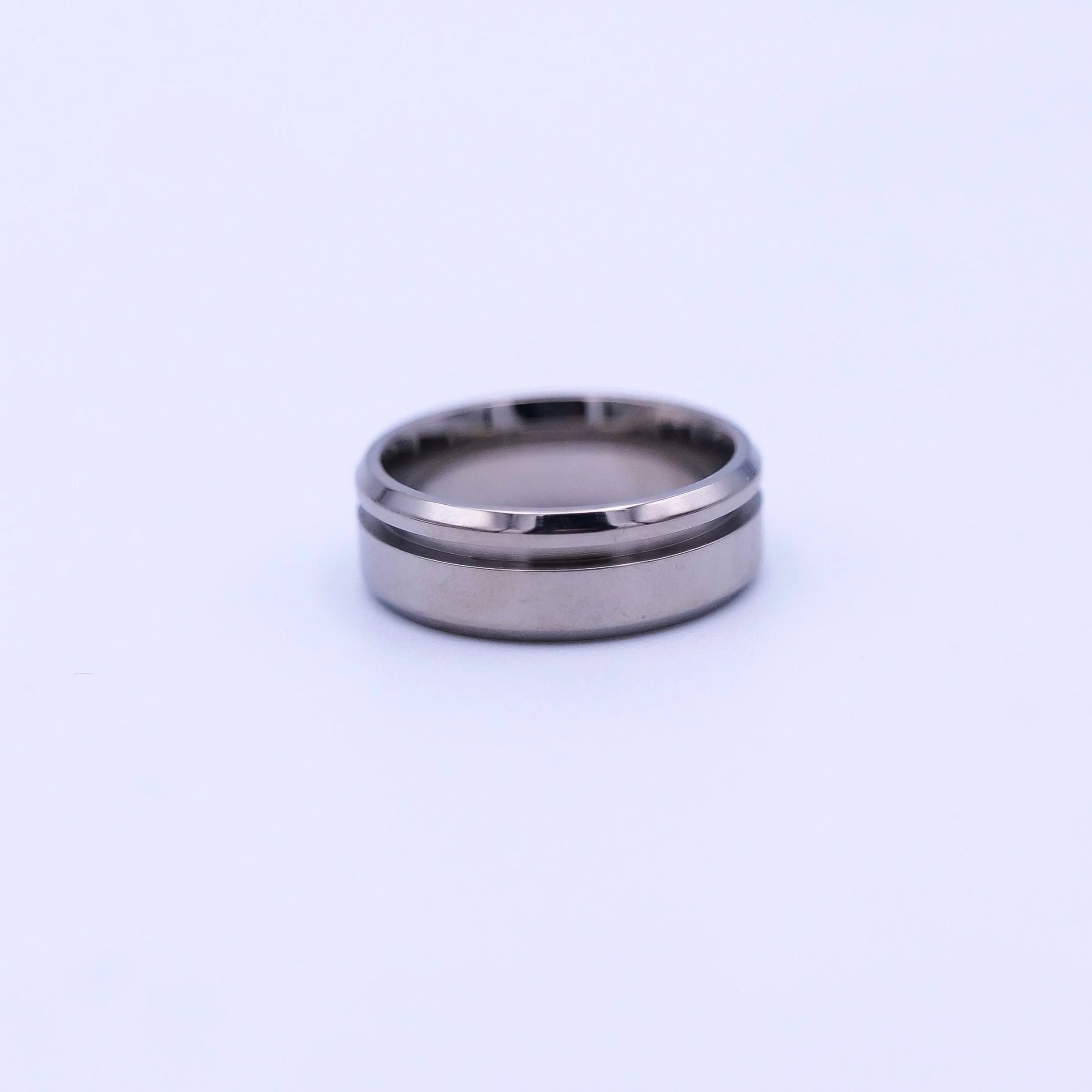 5 Pack - Titanium Ring Blanks Offset Channel