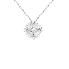 .50ct 18k White Gold Diamond Pendant