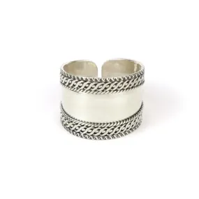 Adjustable Cuff Sterling Silver Ring