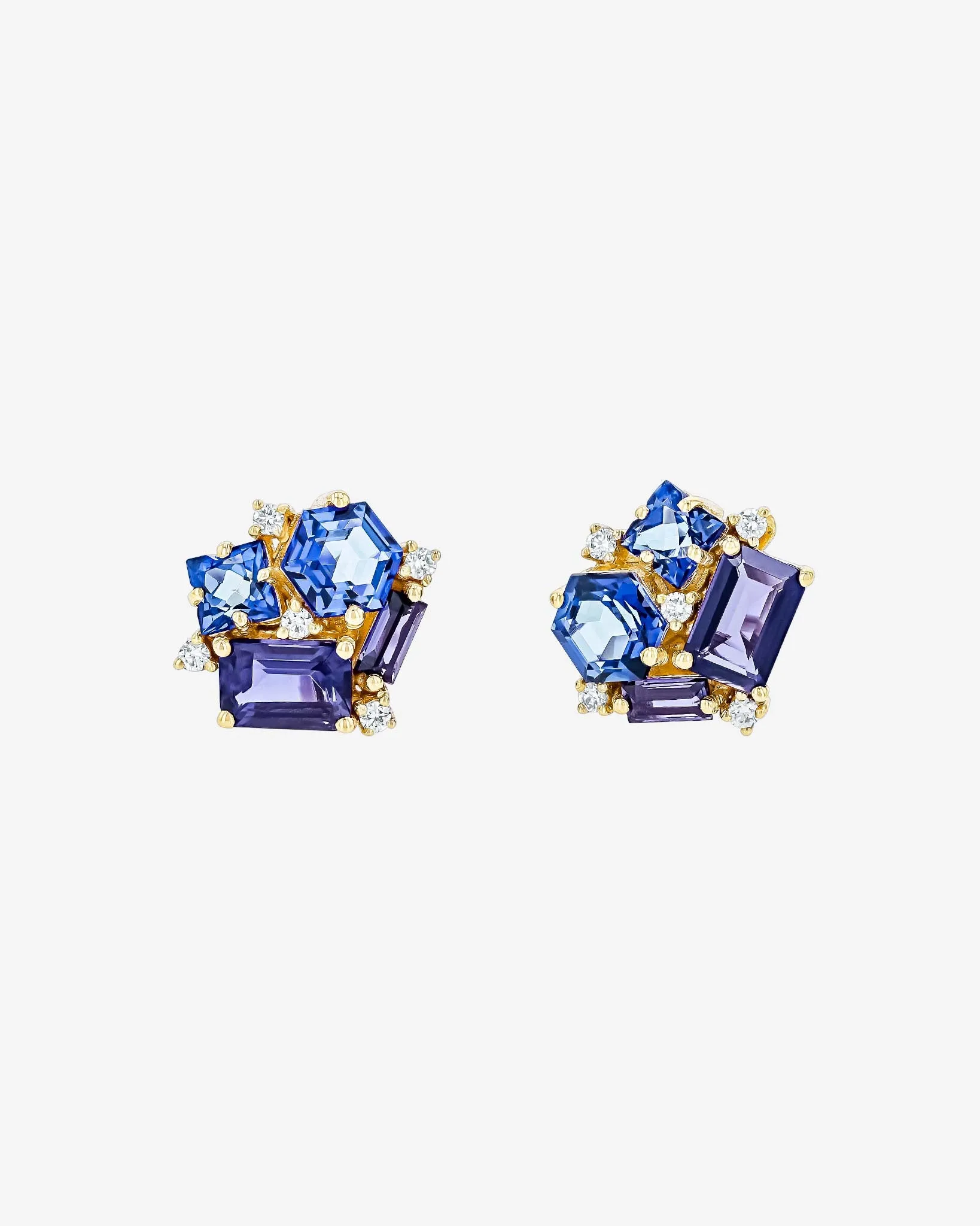 Amalfi Dark Blue Mix Blossom Studs