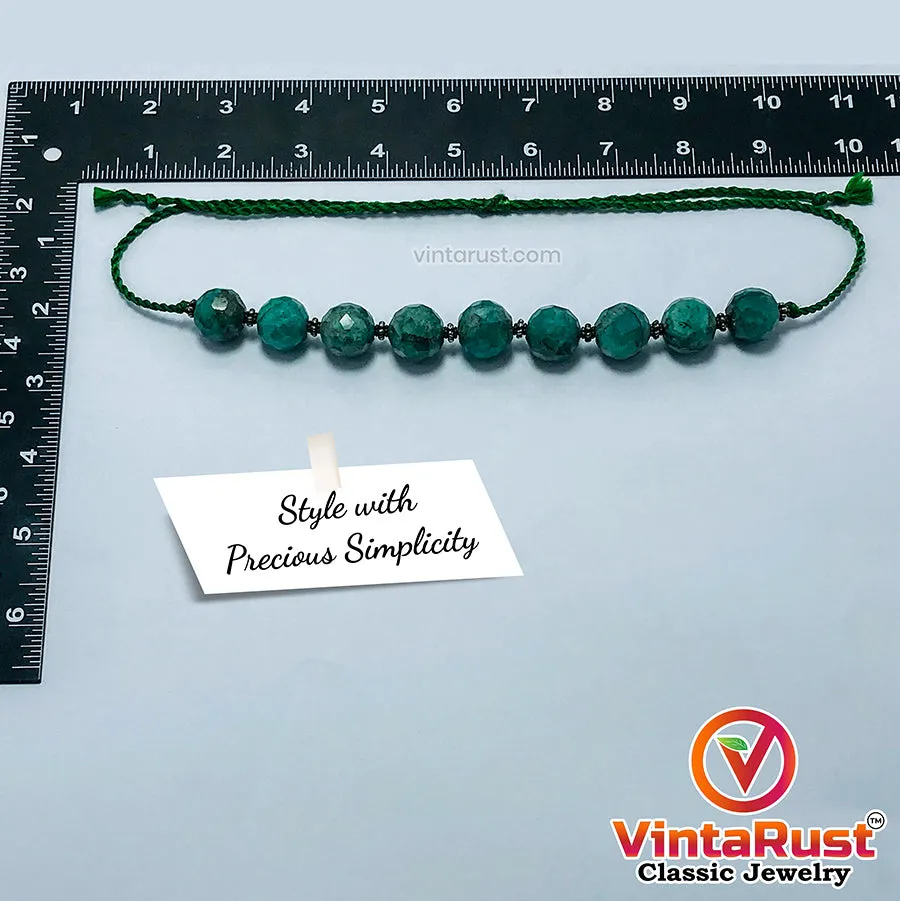 Amazonite Stone Beaded Choker Necklace