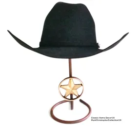 American Made Cowboy Hat Stand with Lone Star CT