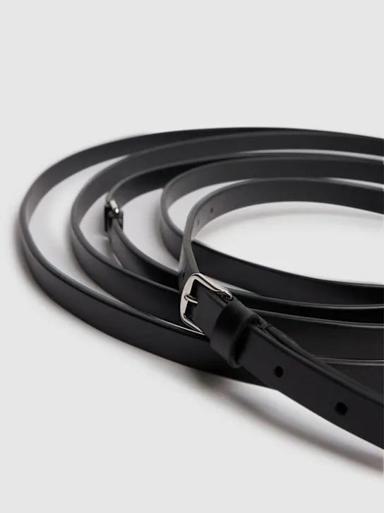 Ann Demeulemeester   1.5cm Kepa triple wrap belt 