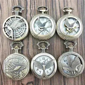 Antique Large Bird Arrow Vintage Pocket Watch