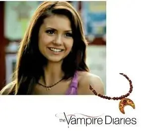 As seen on The Vampire Diaries | Garnet Moon Necklace