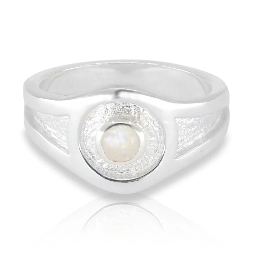 Athens Moonstone Silver Signet