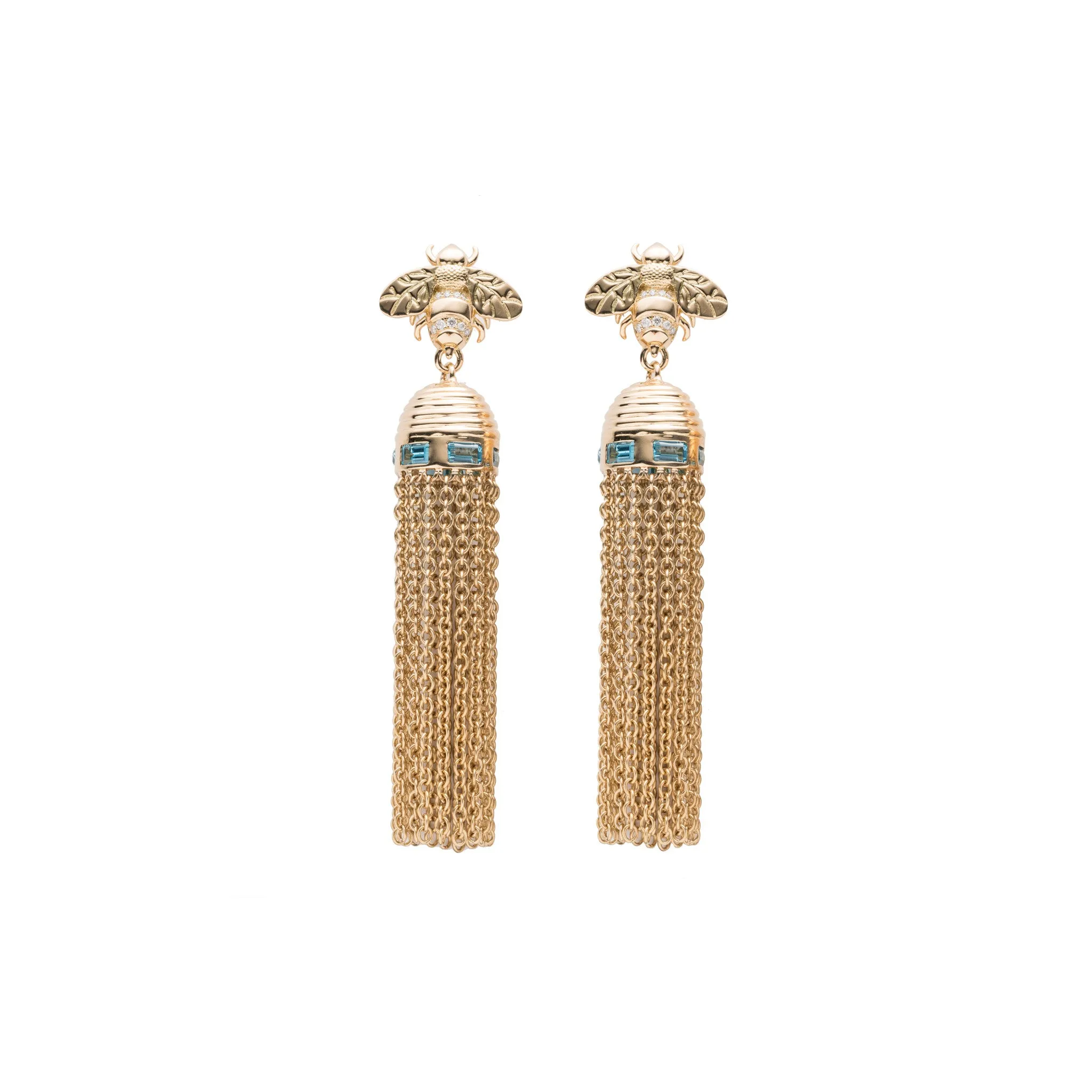 Bee-Hive Tassel Earrings