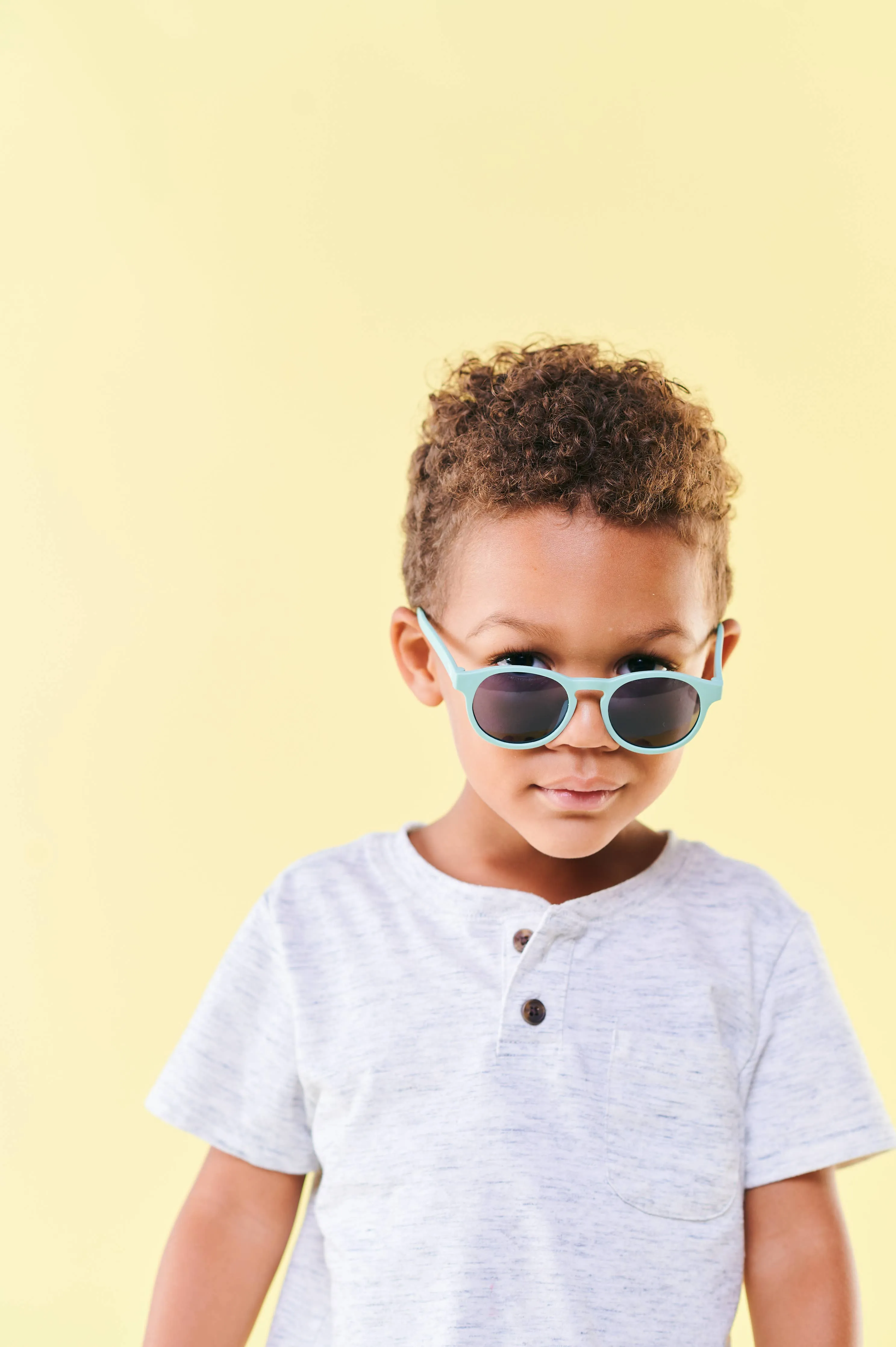 Bermuda Blue  Keyhole Baby and Kid Sunglasses