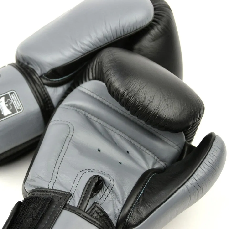 BGVL3-2T Twins 2-Tone Black-Grey Boxing Gloves