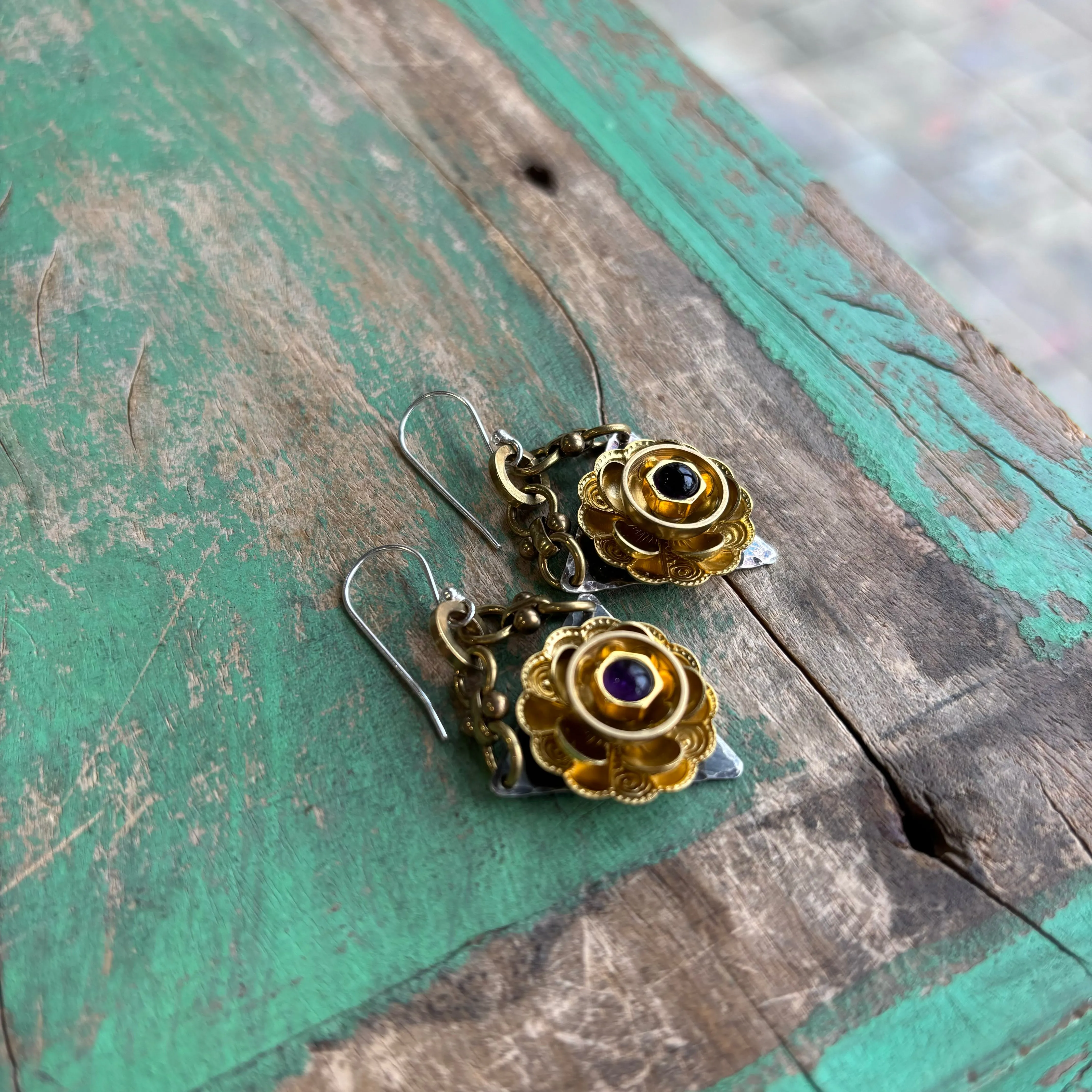 Blooming Gemstone Earrings