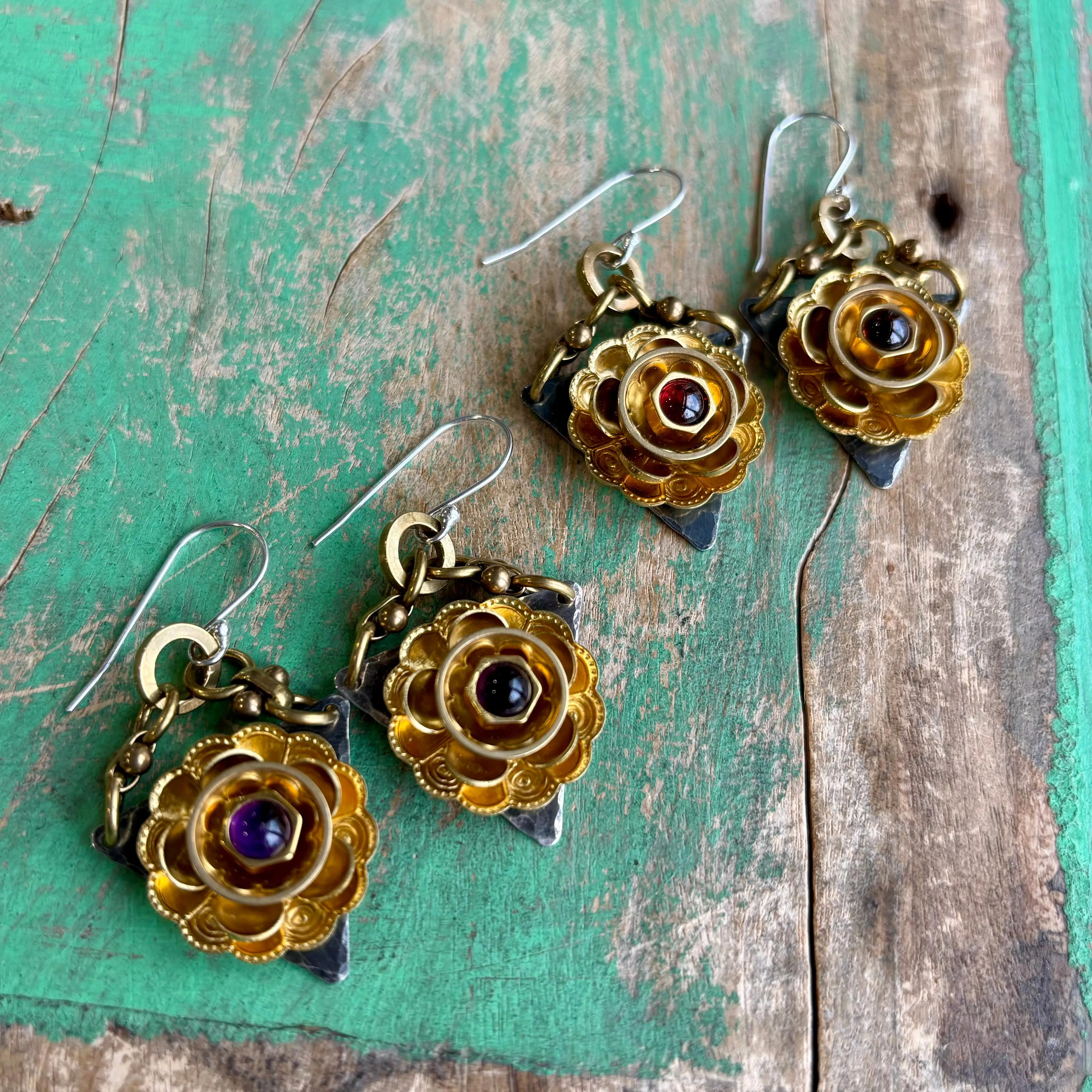 Blooming Gemstone Earrings