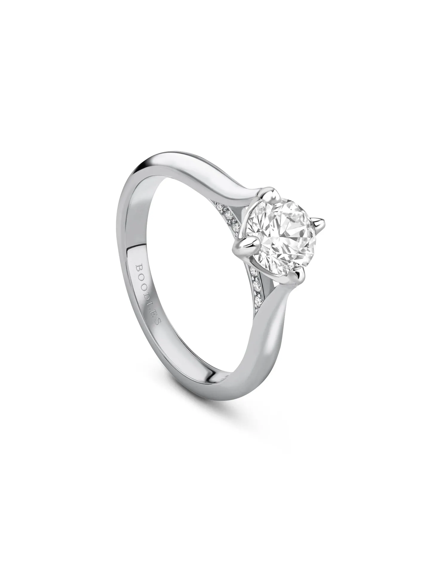 Boodles Brilliance Platinum Diamond Engagement Ring 1 Carat GVS2