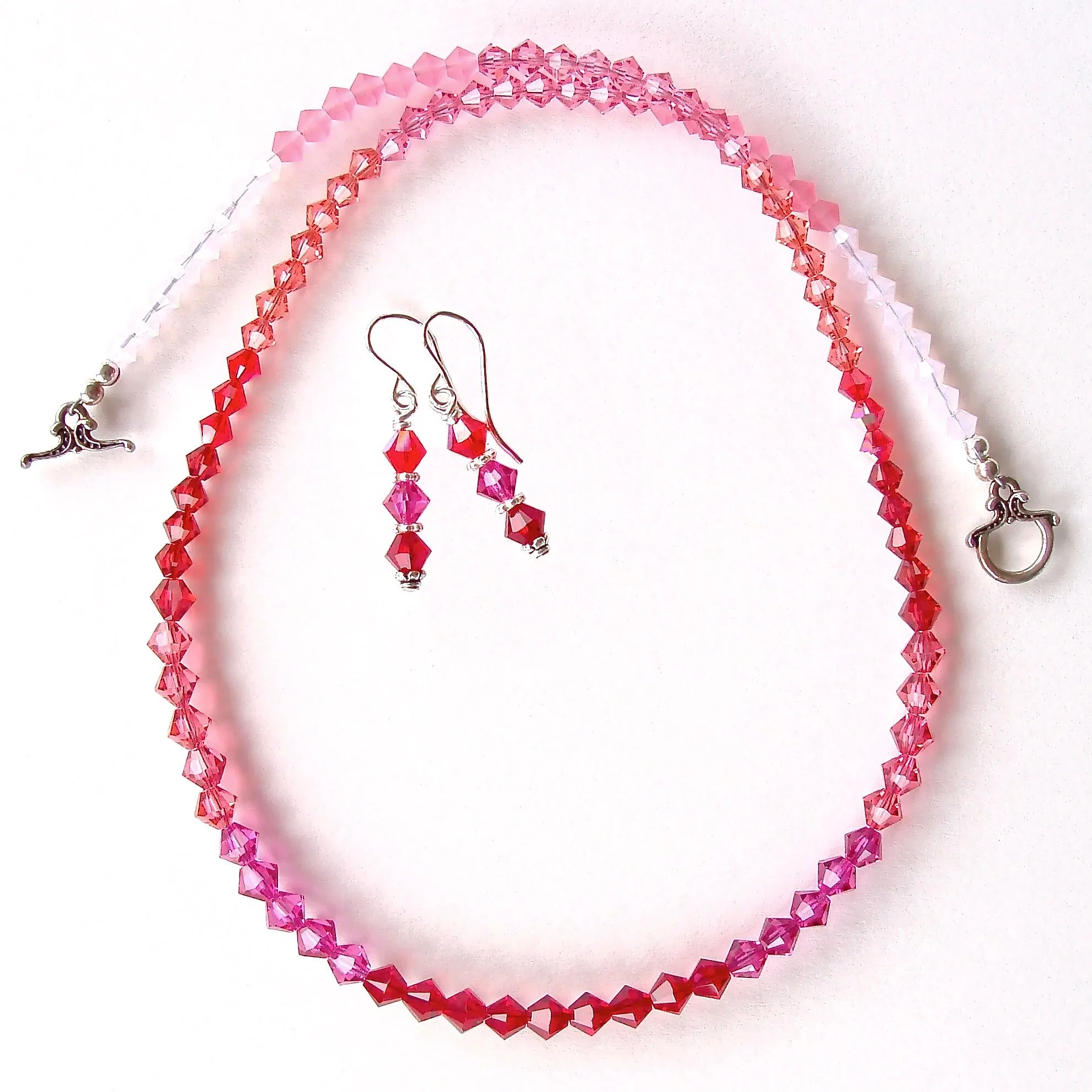 Bree: Swarovski Crystal Necklace with Color Ombré