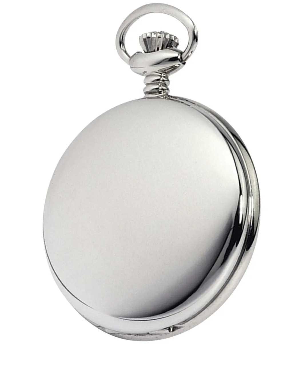 Budget Chrome Full Hunter Pocket Watch by Burleigh CHR1231