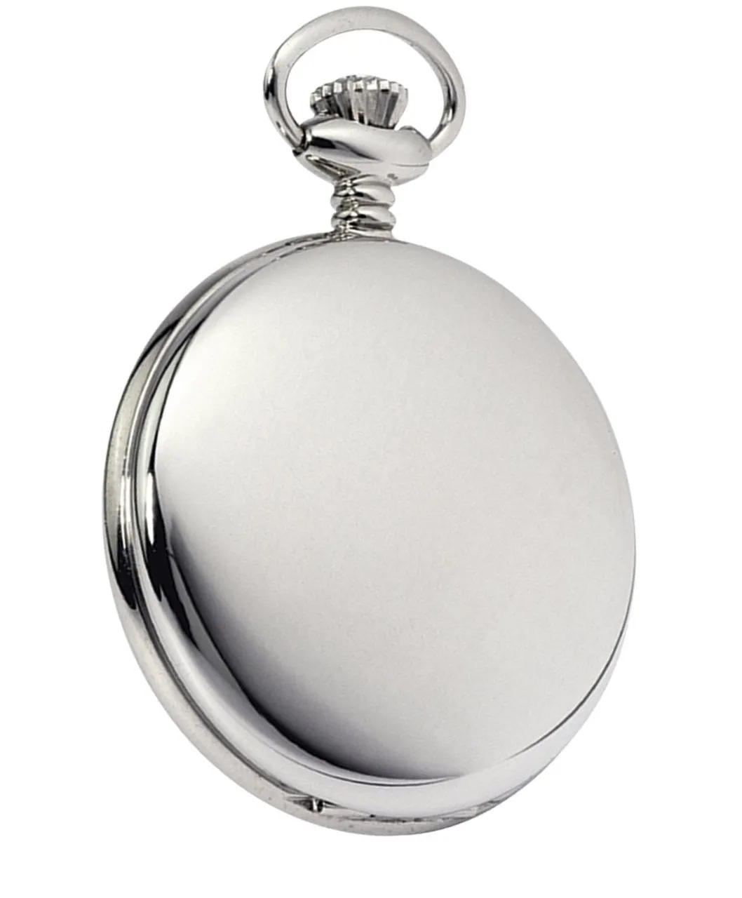 Budget Chrome Full Hunter Pocket Watch by Burleigh CHR1231