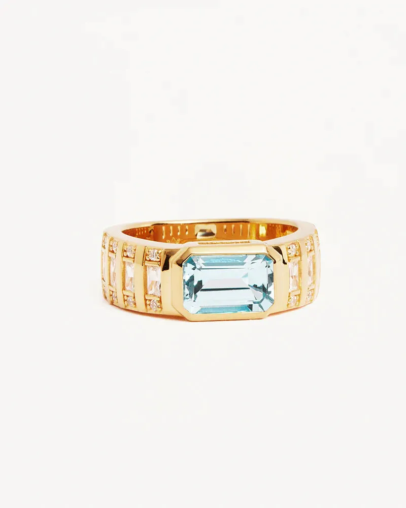 CALM YOUR SOUL TOPAZ RING | 18k Gold Vermeil