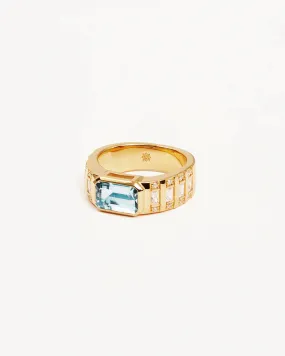 CALM YOUR SOUL TOPAZ RING | 18k Gold Vermeil