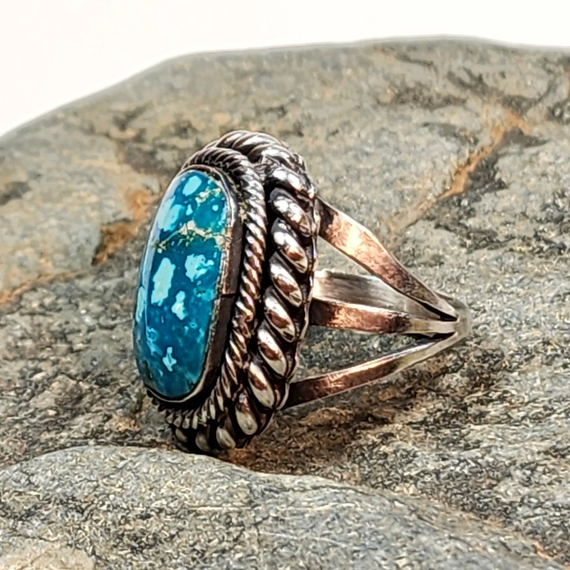 Caribbean Blue Turquoise Ring