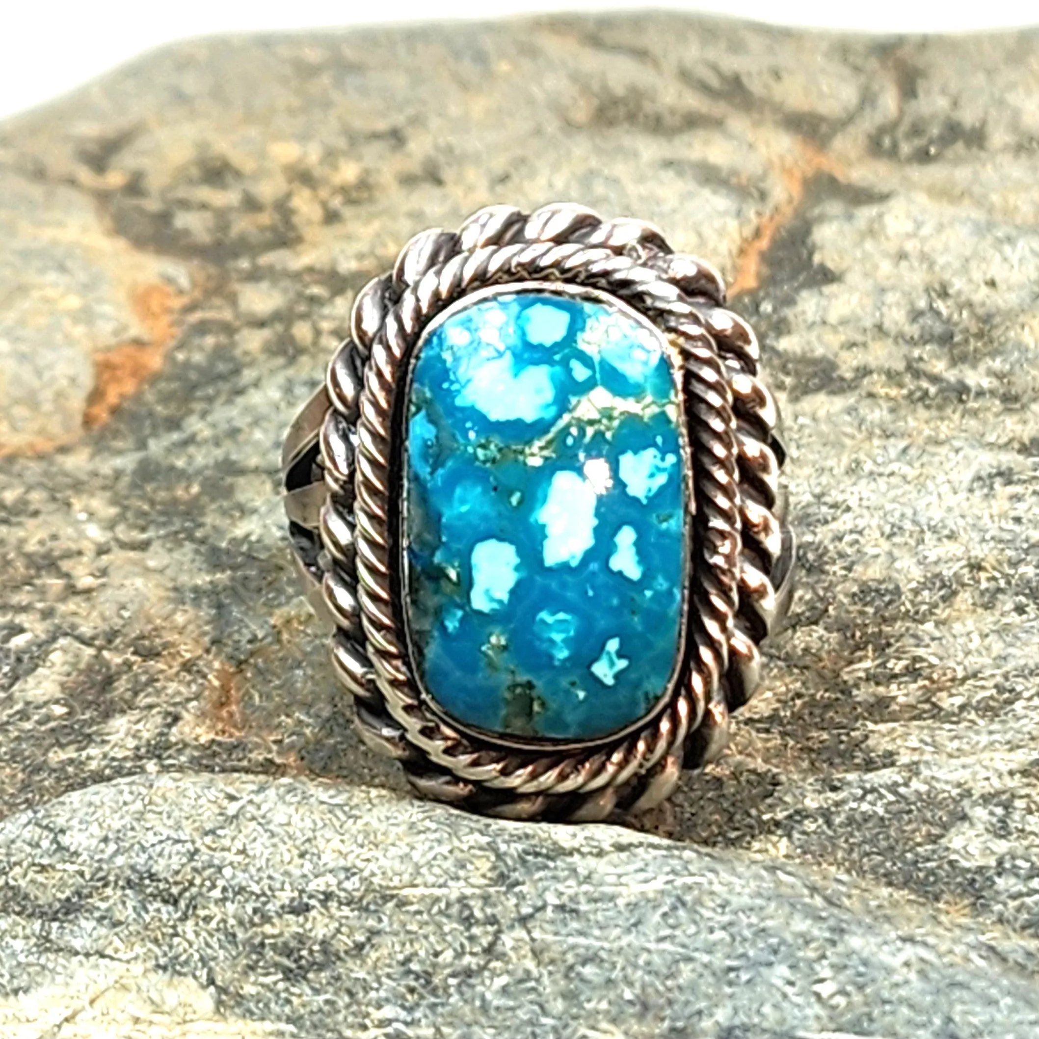 Caribbean Blue Turquoise Ring