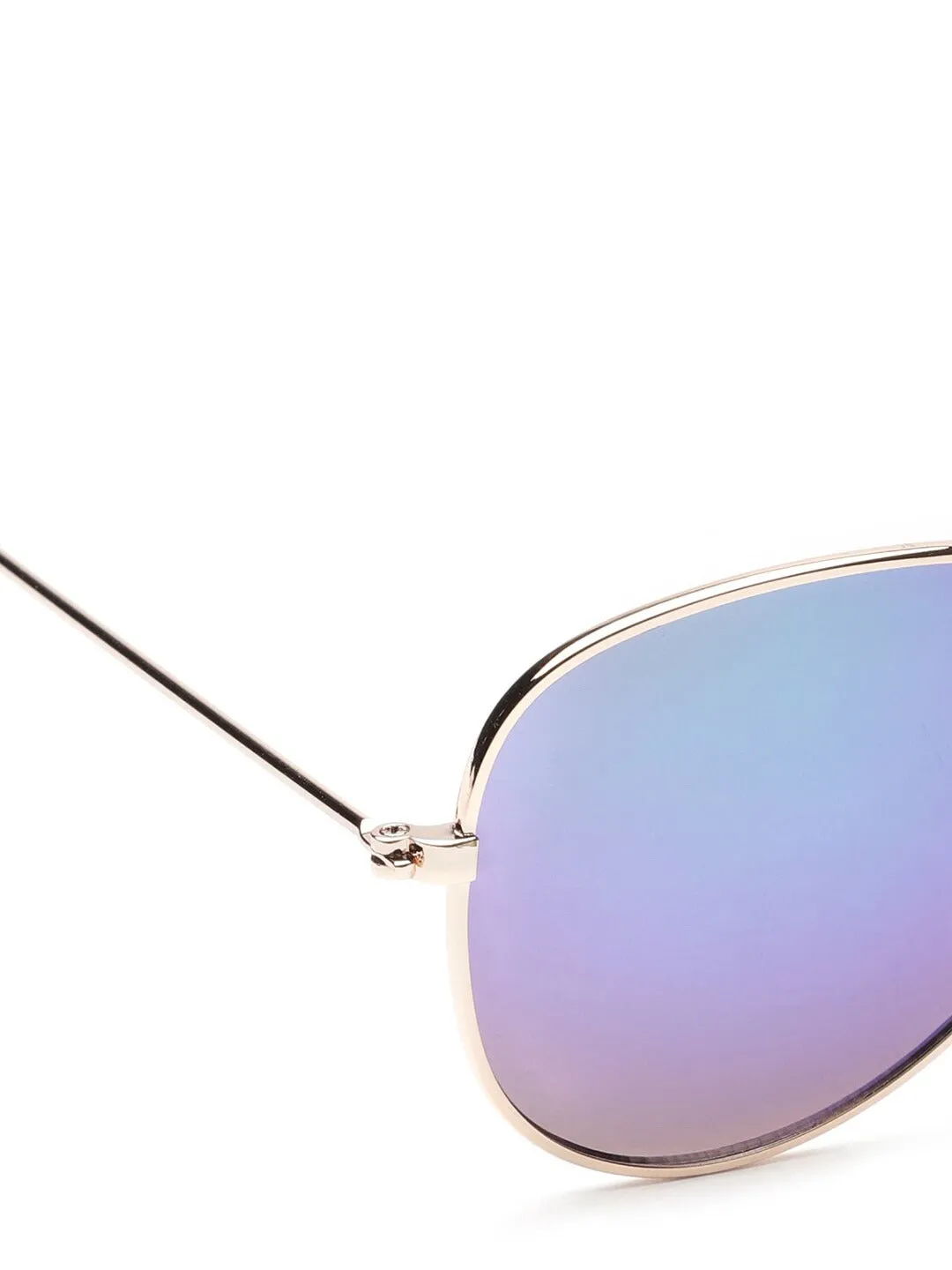 Carlton London Blue Lens  Gold-Toned Aviator Sunglasses With Uv Protected Lens For Boy