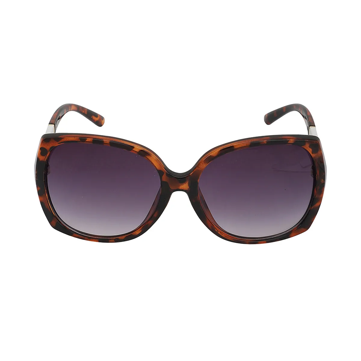 Carlton London Brown Toned Uv Protected Oversized Sunglasses For Women