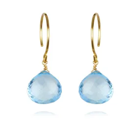 Catherine Earring-Sky Blue Topaz