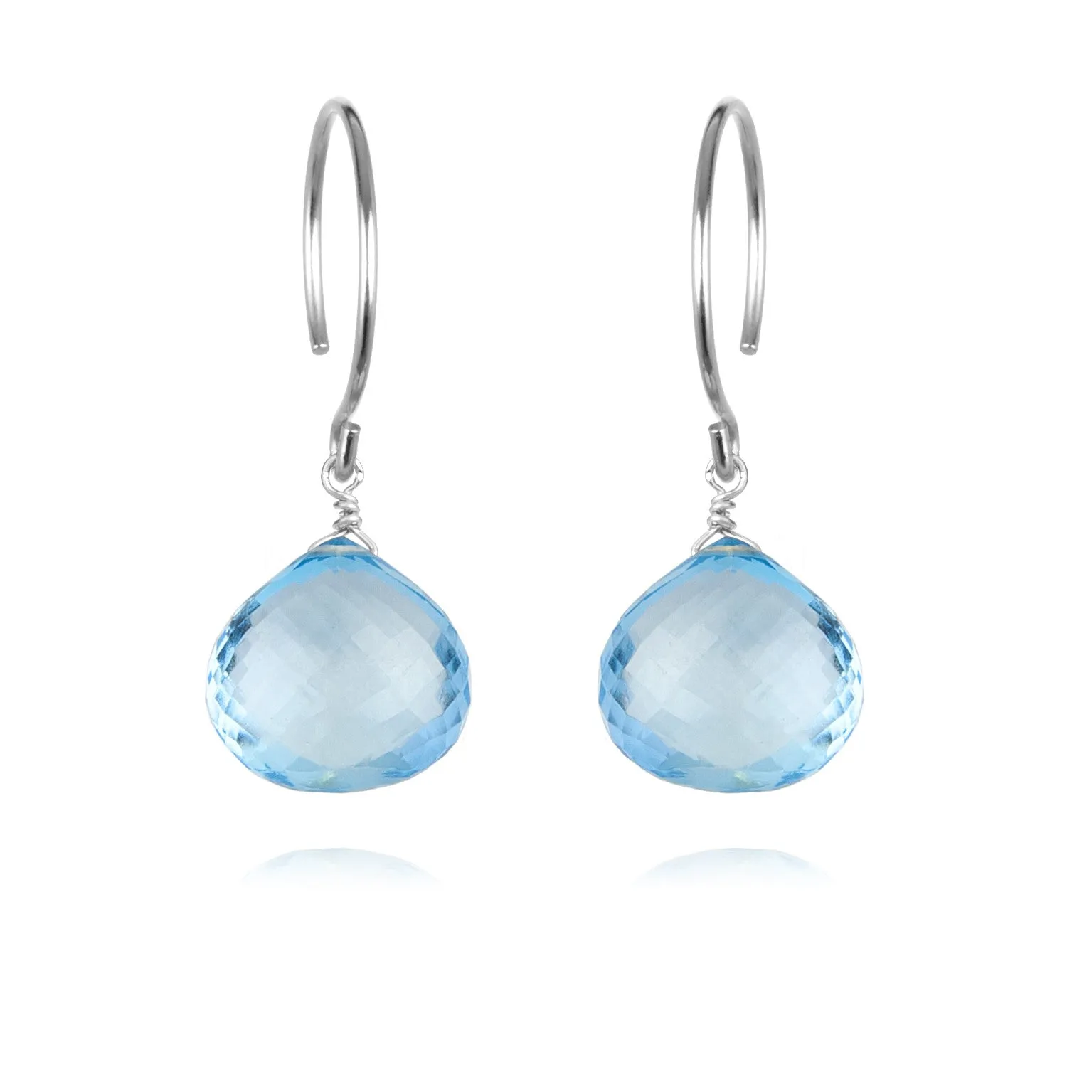 Catherine Earring-Sky Blue Topaz