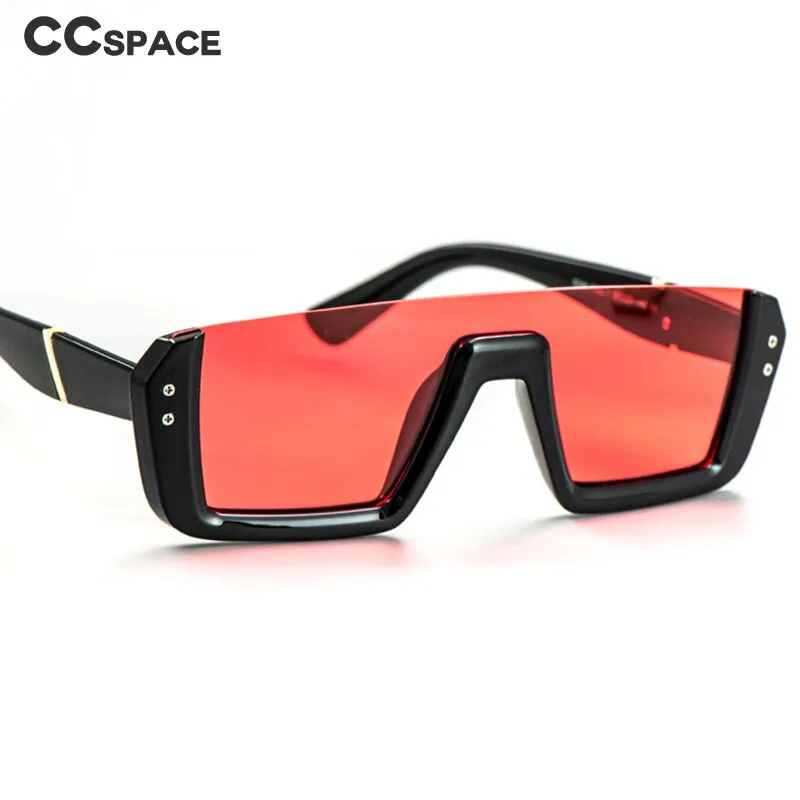 CCspace Women's Semi Rim One Goggle Lens Resin Frame Sunglasses 51013