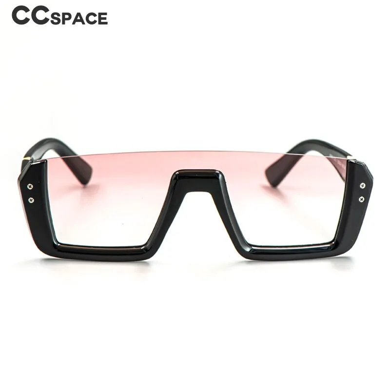 CCspace Women's Semi Rim One Goggle Lens Resin Frame Sunglasses 51013