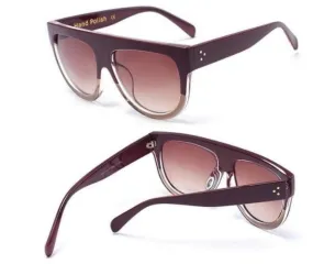 Celine Fashion Star Style Cat Eye Sunglasses Unisex Vintage Square Frame