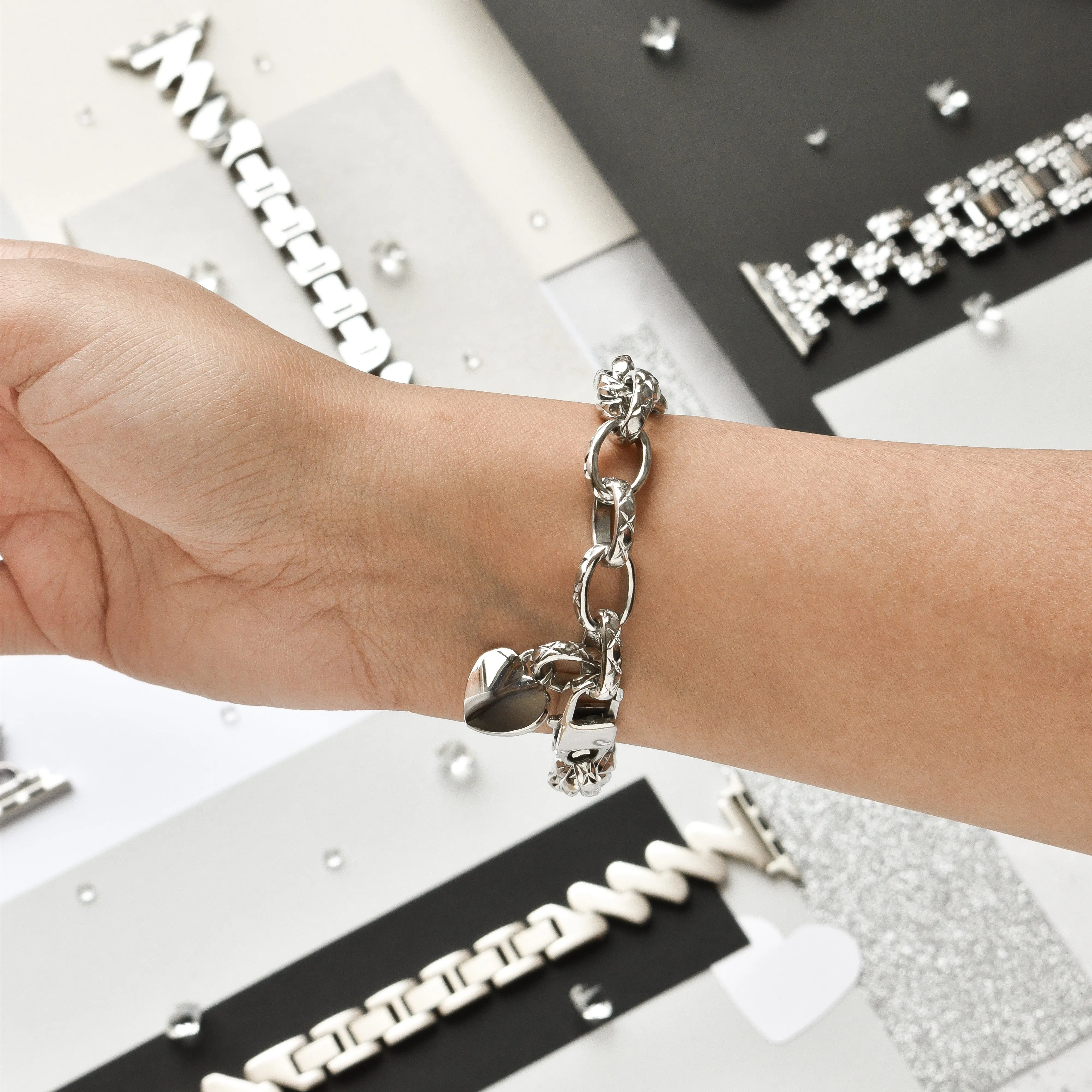 Chain Bracelet Apple Watch Strap - Silver