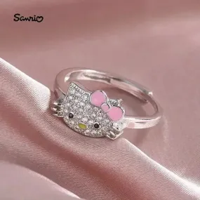 Chic Lucid Hello Kitty Adjustable Ring