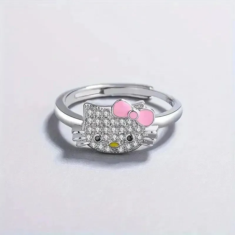 Chic Lucid Hello Kitty Adjustable Ring