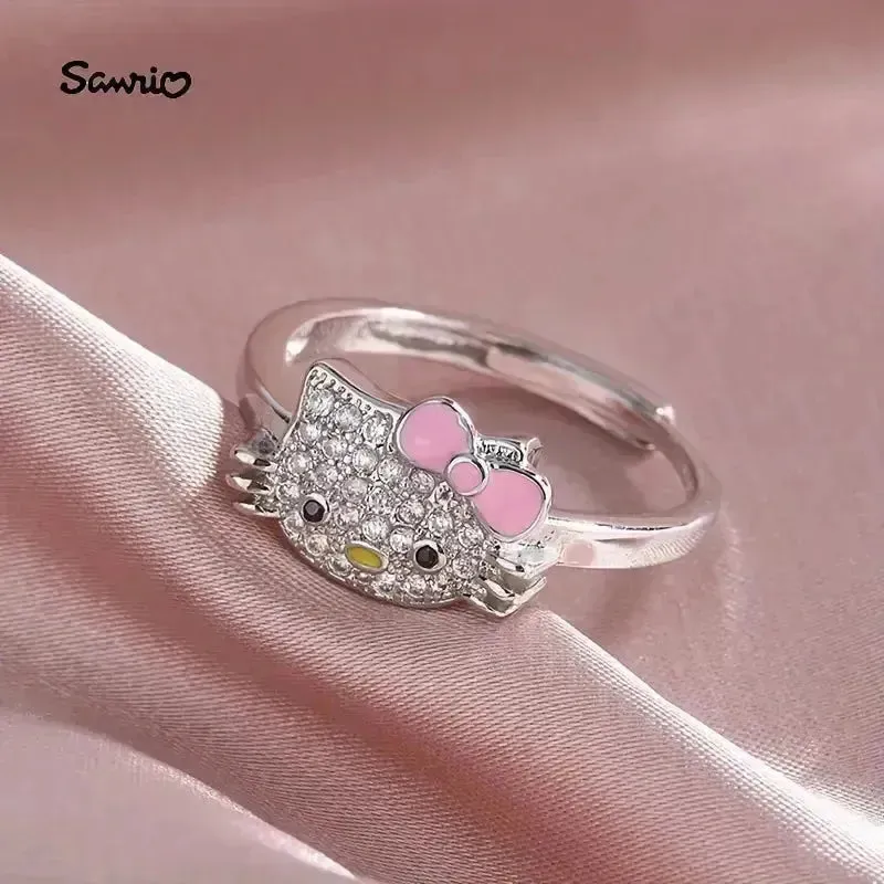 Chic Lucid Hello Kitty Adjustable Ring