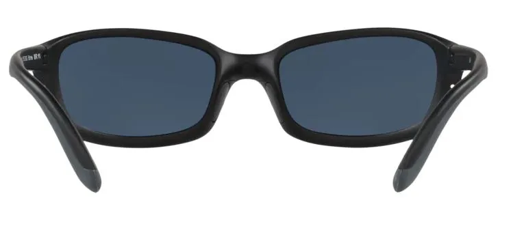 Costa Del Mar Mens Brine Matte Black Frame - Blue Mirror 580 Plastic Lens - Polarized Sunglasses